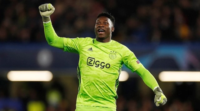 Andre Onana in action for Eredivisie side Ajax Amsterdam. (Reuters)