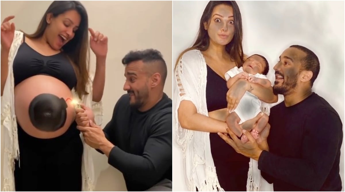 Anita Hassanandani Sex - Anita Hassanandani and Rohit Reddy name son Aaravv in an 'explosive' video  | Entertainment News,The Indian Express