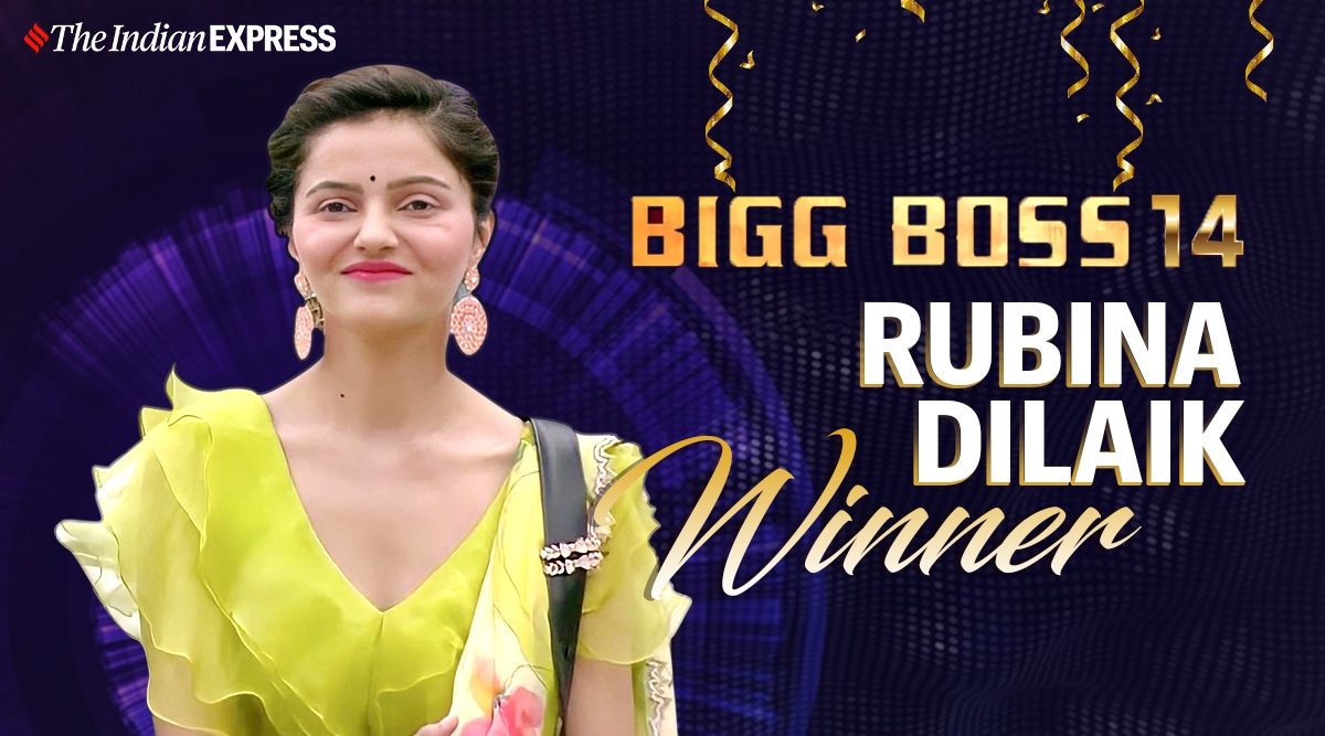 Bigg Boss 14 winner is Rubina Dilaik, lifts trophy. See her photos