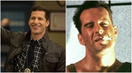 Brooklyn Nine Nine, jake peralta, john mcclane, andy samberg, Bruce willis,