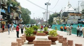 Chandni Chowk, Chandni Chowk central verge, central verge work in chandni chowk, indian express news