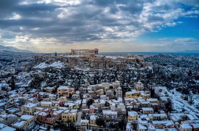 Winter wonderland Photos of Athens covered in a blanket of snow wows netizens Trending News