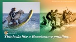 Pismo the goat, California, Surfing, Surf the goat, Goat surfing viral picture, Surfing with goat, Surfing with goats in California, Surfing lessons with pets, Surfing lesson with goat, Viral news, Trending news, Indian Express news.