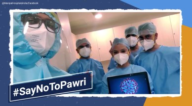 Pawri Hori Hai, Pawri Hori Hai trend, Doctors, Manipal Hospitals, Manipal Hospitals Pawri Hori Hai trend, Manipal Hospitals Pawri Hori Hai version, Pawri Hori Hai with a twist, Viral video, Trending news, Indian Express news.