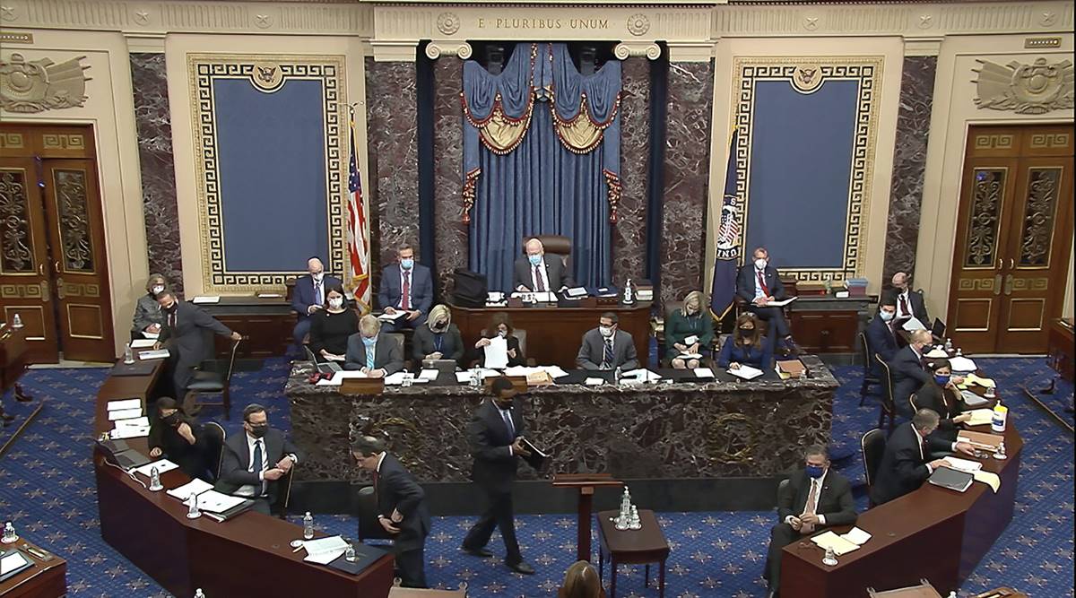 donald trump impeachment, donald trump impeachment trial begins, donald trump impeachment impeachment trial all you need to know, US house senate. trump impeachment, indian express