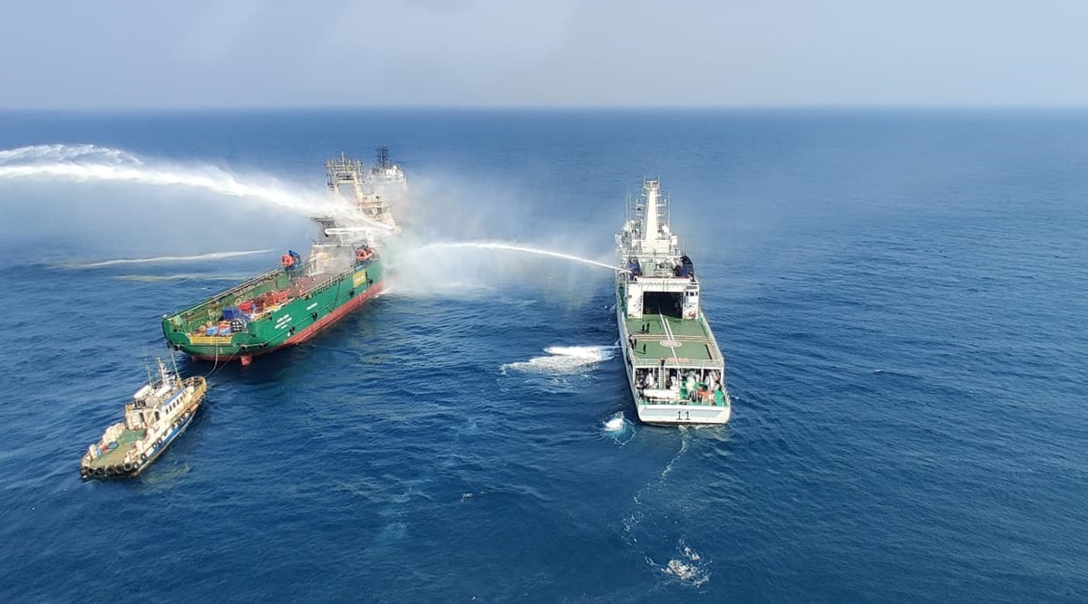 Mumbai: Fire in engine room of offshore vessel Greatship Rohini; three missing, one rescued