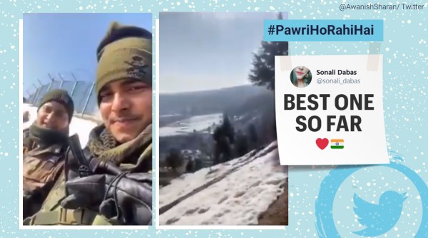 pawri ho rahi hai, indian army pawri memes, jawans pawri video, dananeer mobeen, dananeer mobeen pawri meme, indian express, viral video