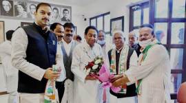 MP polls, Madhya pradesh civic polls, Babulal Chourasia, Babulal Chourasia Nathuram Godse, Nathuram Godse temple, Babulal Chourasia joins congress, kamal nath, Indian express