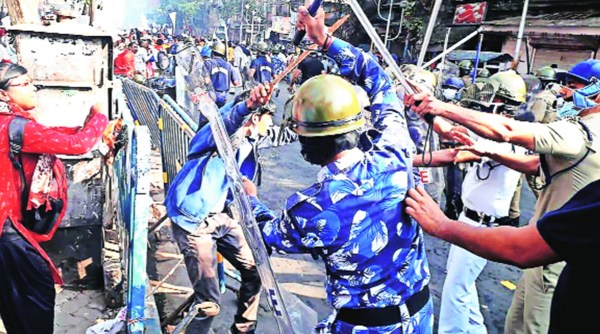 Kolkata: 150 Left-Congress workers, 15 policemen injured in clashes