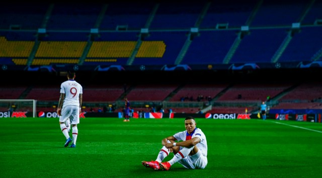 Mbappé’s hat trick gives PSG 4-1 win over Barcelona in Champions League ...