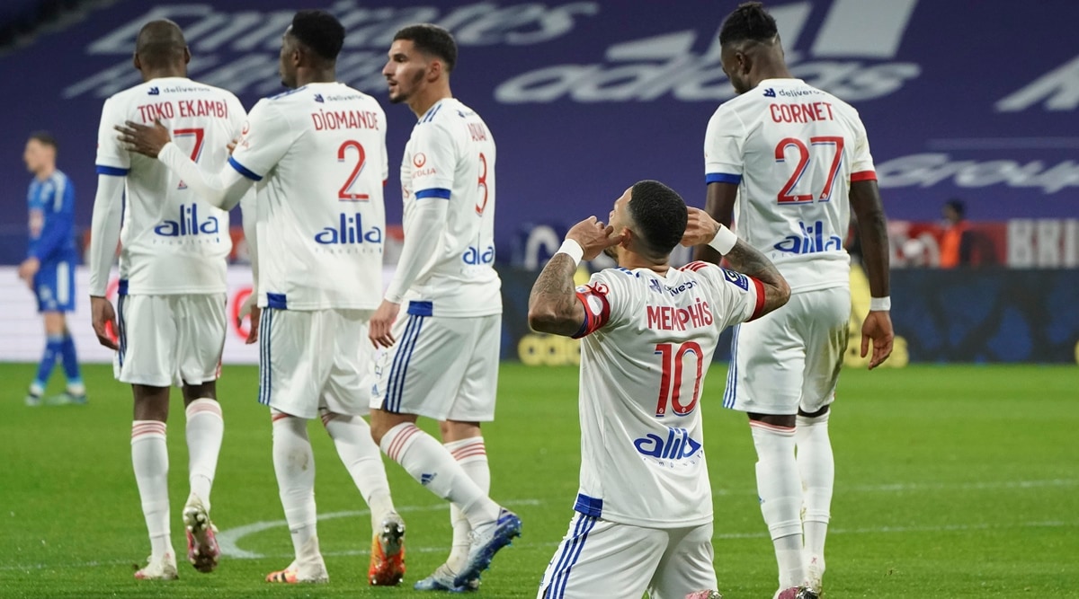 Memphis Depay Scores 2 To Send Lyon Into 1st Place In French League Sports News The Indian Express