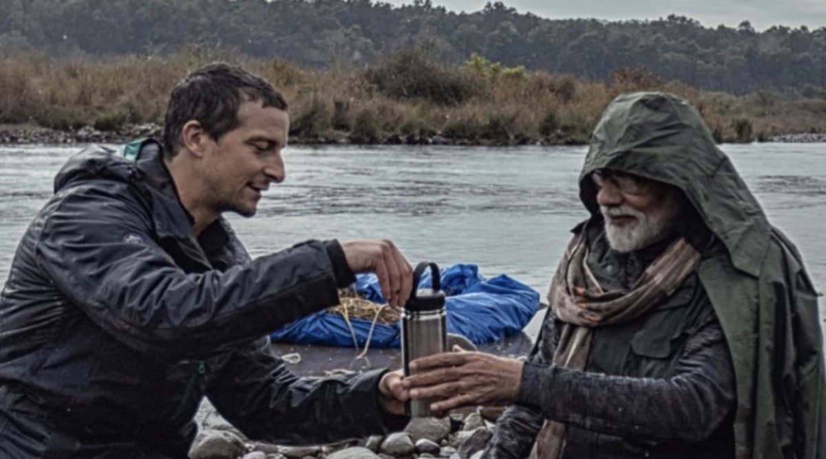 Bear Grylls shares photo of him enjoying chai with PM Modi, calls ...