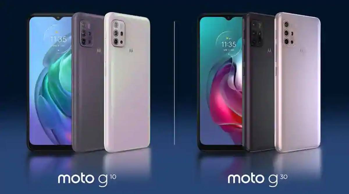Motorola launches Moto G30, Moto G10: Price, specifications and more |  Technology News,The Indian Express
