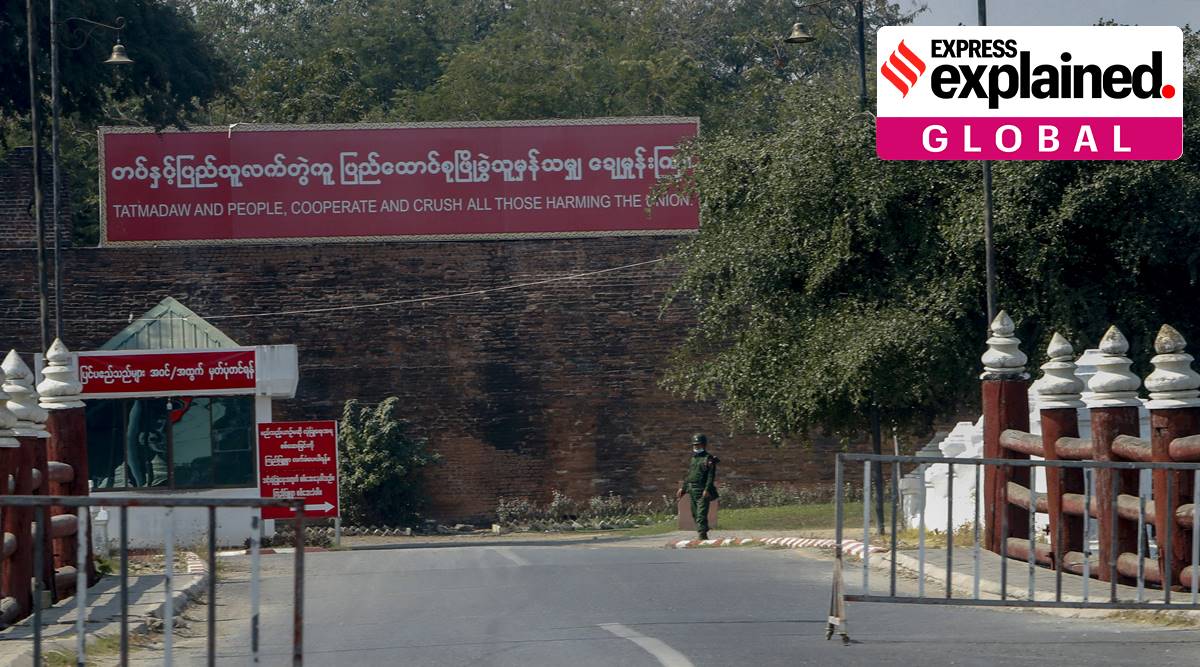 Myanmar coup, Aung San Suu Kyi, myanmar latest news, myanmar china ties, Tatmadaw, General Min Aung Hlaing, National League for Democracy, express explained, indian express