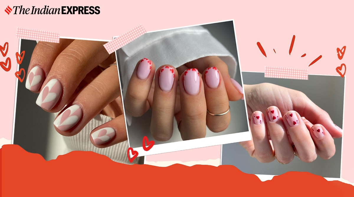 Valentine S Day 2021 Looking For Cute Nail Art Ideas We Ve Got You Covered Lifestyle News The Indian Express