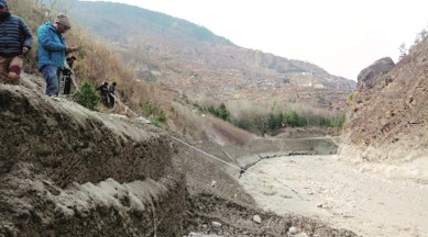 Uttarakhand flash flood, Army search operation, Uttarakhand people missing, Trolley bridge, Uttarakhand news, indian express news
