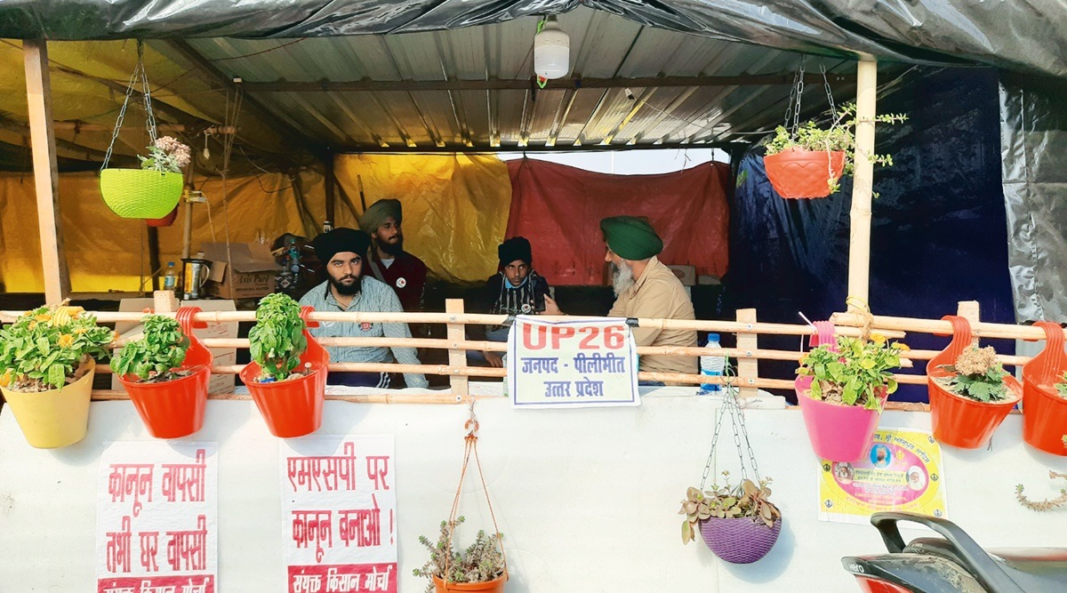 Ghazipur’s protesters, Farmers protest, farm laws, wall of democracy, Delhi news, Indian express news