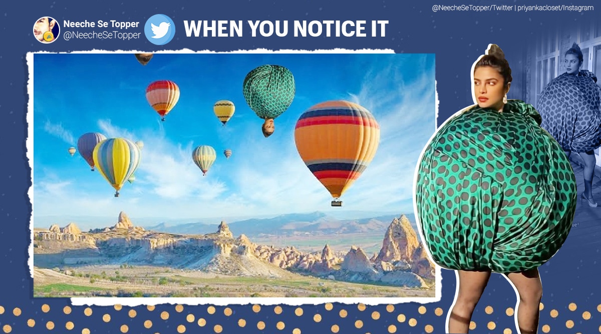 From sutli bomb to air balloon the many memes inspired by Priyanka Chopra's green orb dress | Trending News - The Indian Express From sutli bomb to air balloon the many memes inspired by Priyanka Chopra's green orb dress | Trending News - The Indian Express