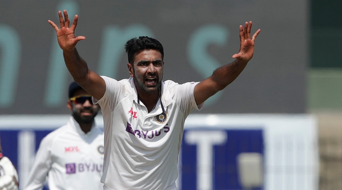 Ravichandran Ashwin appeals for a wicket during the first Test against England. (Twitter/BCCI)