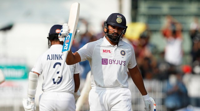 Rohit Sharma in action for India against England in a Test match. (File)