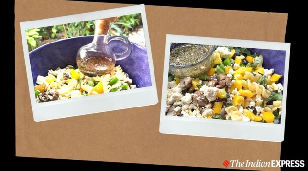 pasta salad, cold salad recipe, renu dalal