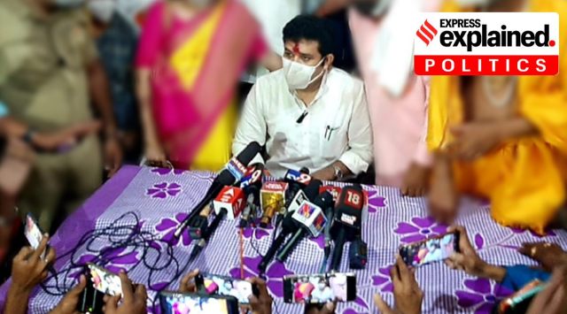 Sanjay Rathod, the Sena minister who is being linked to the death of a woman. Express Photo