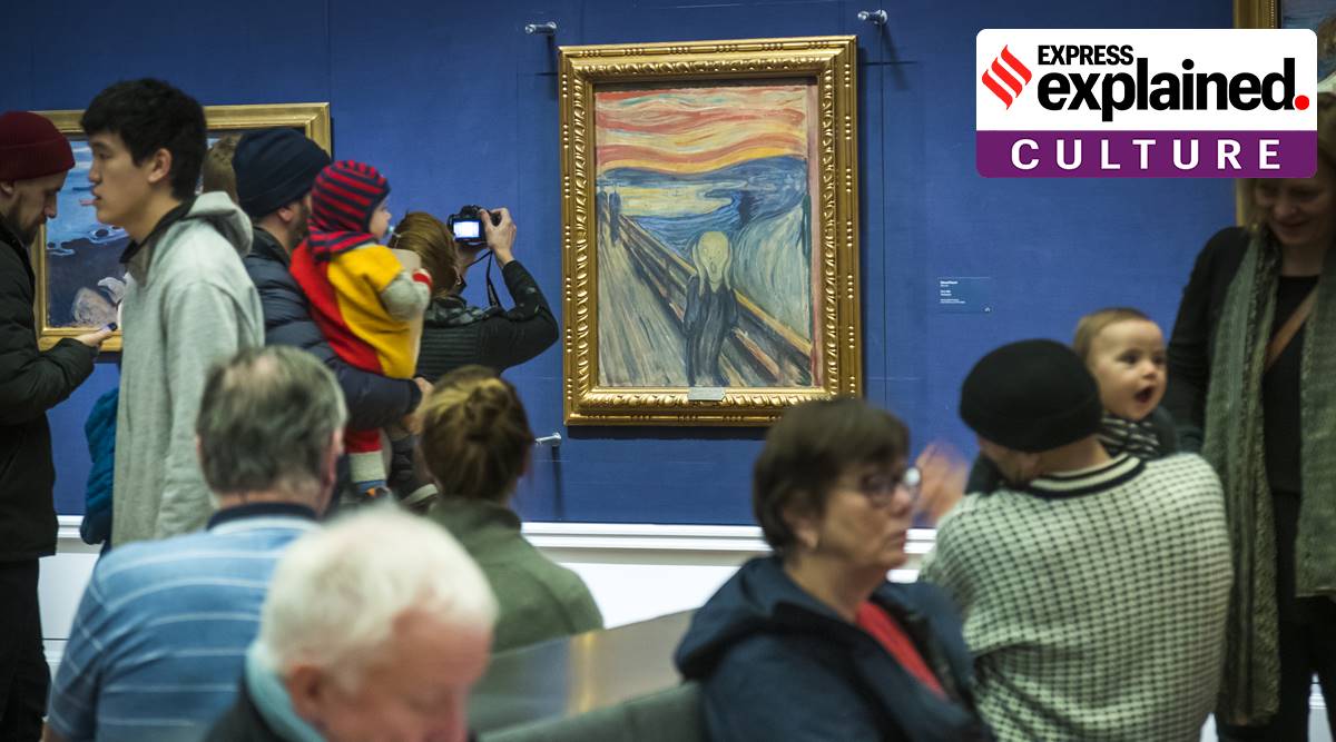 Edvard Munch The Scream, The Scream new findings, The Scream Munch scribbling, Norway National Museum, artworks with hidden messages, express explained, indian express