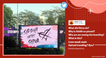 Siddhi Hates Shiva' banners go viral during Valentine Week, Twitter tries  to solve the mystery