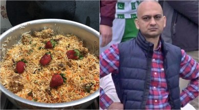strawberry biryani, strawbiryani, pak man strawberry biryani, weird food, bizarre food combination, odd food recipes, indian express, viral news