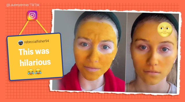 turmeric mask, woman turns yellow haldi mask, foreigner haldi mask gone wrong, tiktok star turmeric mask gone wrong, viral news, odd news, indian express