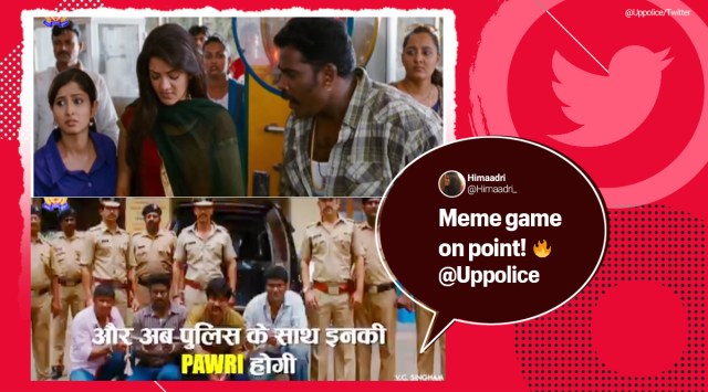 pawri memes, pawri ho rahi hai memes, uttar pradesh police, UP Police pawri memes, pawrty ho rahi hai video, indian express news