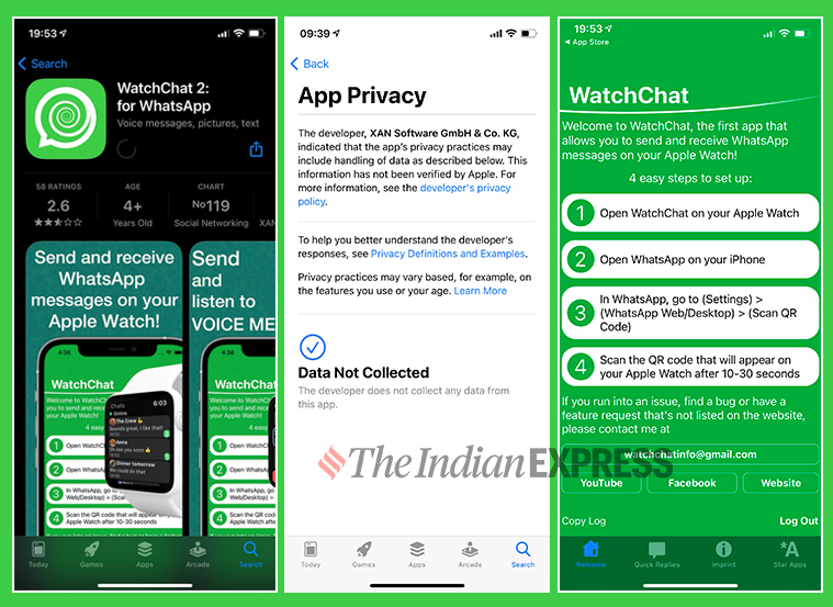 WhatsApp, WhatsApp app for Apple Watch, free WhatsApp for Apple Watch, how to use WhatsApp on Apple Watch, WatchChat 2: for WhatsAp‪p