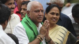 B S Yediyurappa Make in India statue