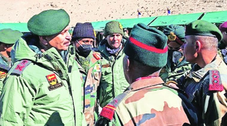 Lt. Gen Y K Joshi, India china standoff, india china border dispute, ladakh border, chines troops, Finger 8, indian express news