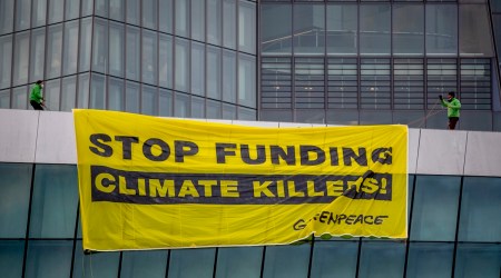Greenpeace, ECB protest