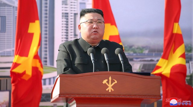 Kim Jong Un, in his meeting on Friday, called for a larger political conference to discuss efforts to salvage a decaying economy. (Korean Central News Agency/Korea News Service via AP)