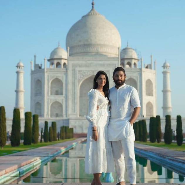 allu arjun in taj mahal