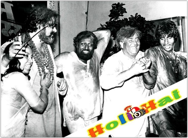 Amitabh Bachchan Holi celebration at the RK studios