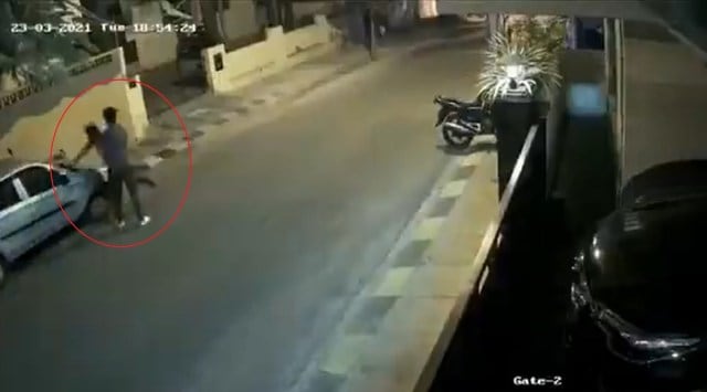 Watch: Three youth vandalise vehicles in Bengaluru ‘under influence of ...