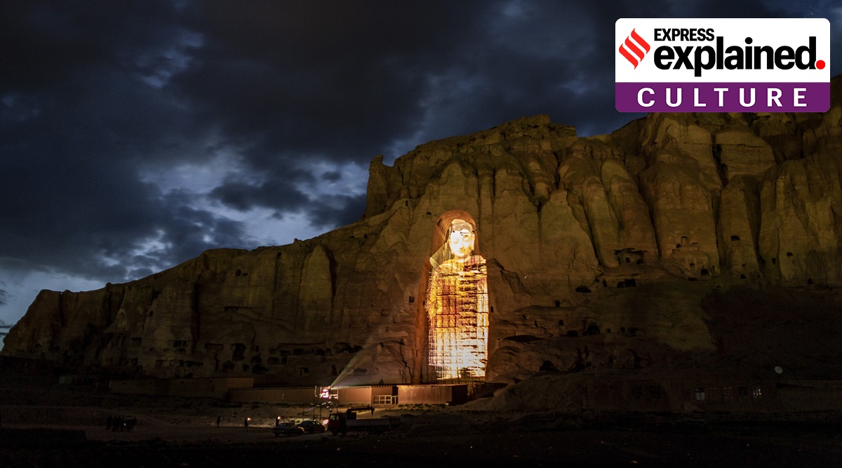 Bamiyan Buddhas, Bamiyan Buddhas 3D projection, Bamiyan Buddhas Taliban, Taliban blows up Bamiyan Buddhas, What is Bamiyan Buddhas, Indian Express