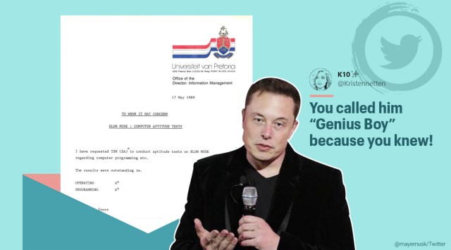Elon Musk, Elon Musk computer aptitude test, Elon Musk computer aptitude retest, Maye Musk Twitter, Elon Musk computer aptitude scorecard, Trending news, Indian express news