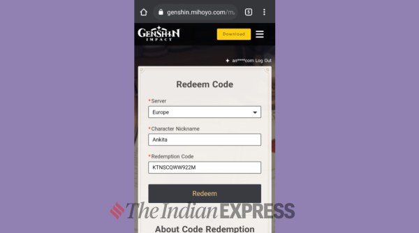 Genshin Impact Free Primogem Codes Revealed In 1 4 Update Trailer How To Redeem Technology News The Indian Express