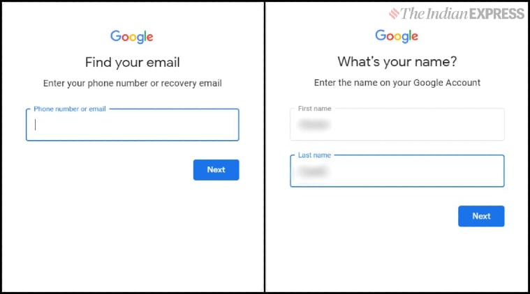 changing password on google account