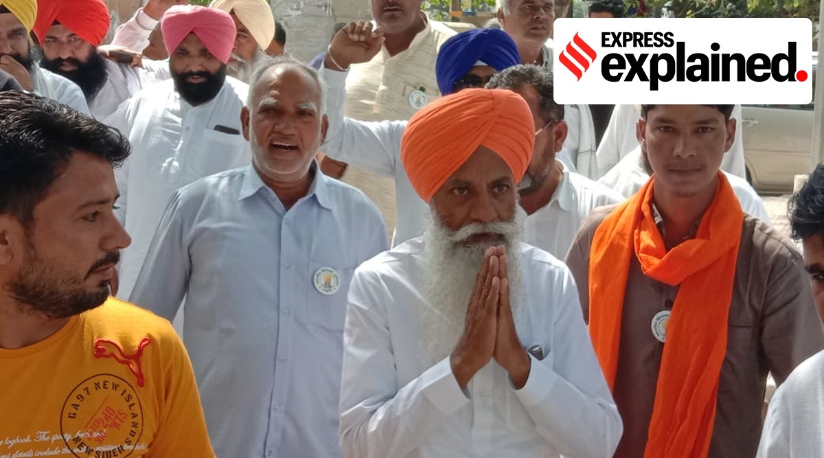 BKU leader Gurnam Singh Chaduni during a recent Dalit Sammelan held in Kaithal