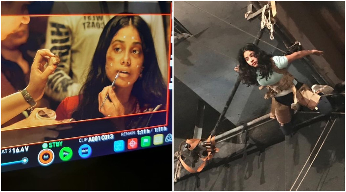 Janhvi Kapoor BTS Roohi 1200