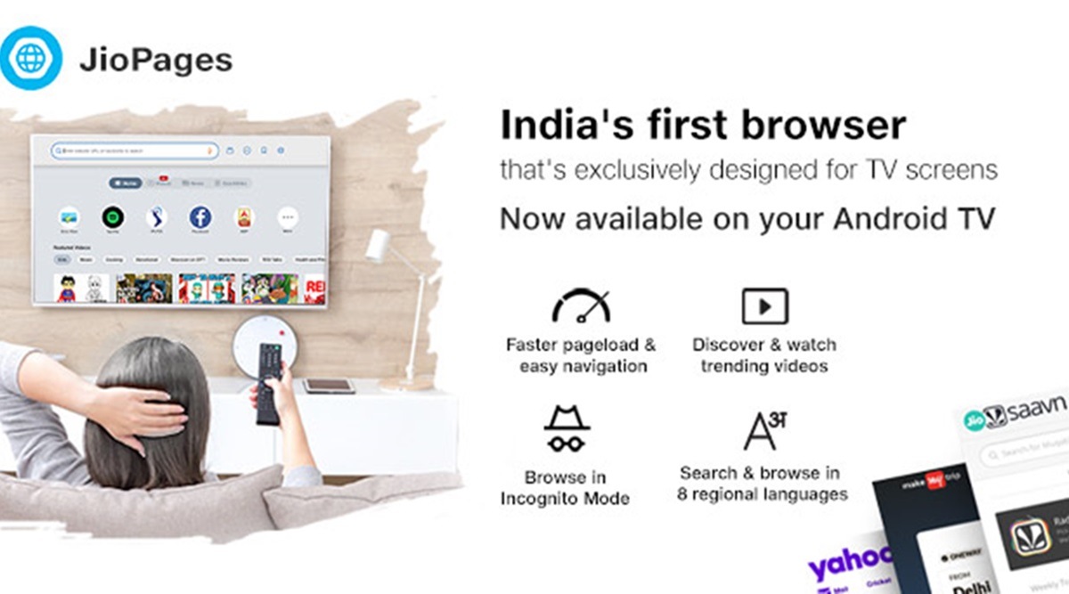 jiopages, jiopages android tv, jiopages tv features, jiopages android tv launch, jiopages in built pdf reader, jiopages tv app