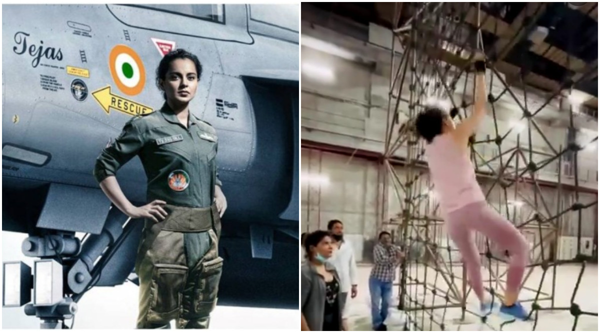 Kangana Ranaut Dons The Indian Air Force Uniform As She Shoots For