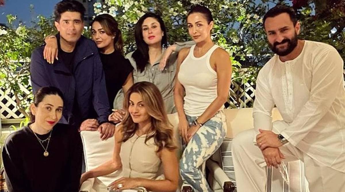 Kareena Kapoor-Saif Ali Khan party with Karisma and Malaika to welcome  'Tim's lil brother', see photo | Entertainment News,The Indian Express