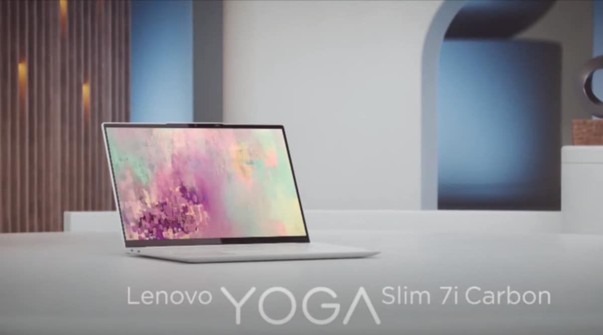 Schuldenaar Hijgend Vertrouwen Lenovo brings the Yoga Slim 7i Carbon to India, its lightest notebook yet |  Technology News,The Indian Express