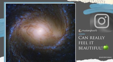 NASA, NASA spiral galaxy, NASA Instagram, NASA spiral galaxy image, NASA Hubble, Hubble telescope galaxy image, NASA M91 image, M91 galaxy pictures, Trending news, India Express news